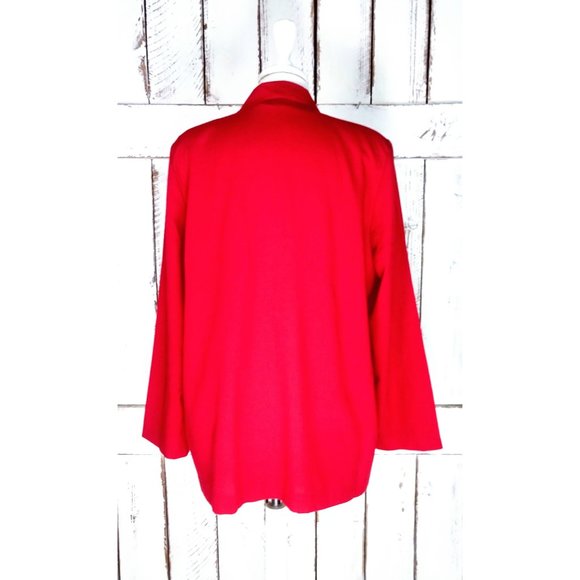 Vintage red lightweight blazer jacket - Picture 3 of 3